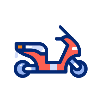 Ícone animado moto
